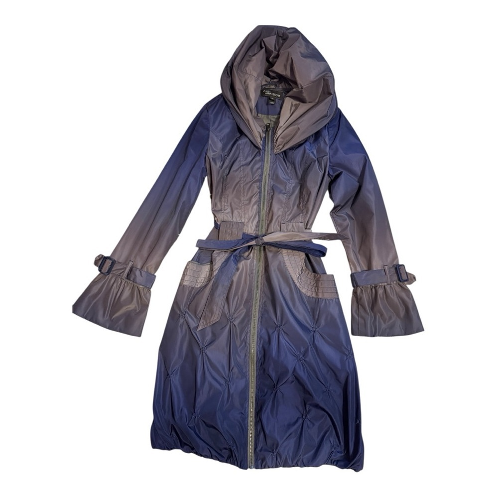 Elegant Blue Trench Coat